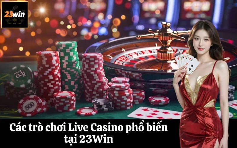 Các trò chơi Live Casino phổ biến tại 23Win
